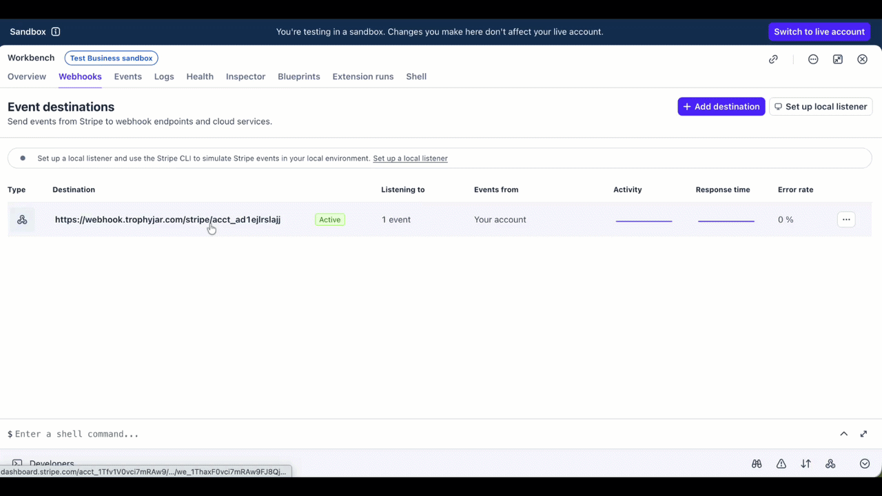 How to Connect Stripe to Trophy Jar 4 Stripe Integration